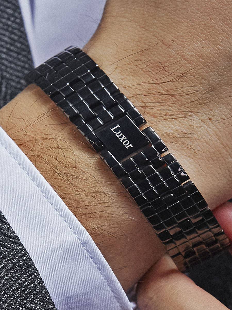 Мужской магнитный браслет Luxor Аура Актив black купить в интернет 