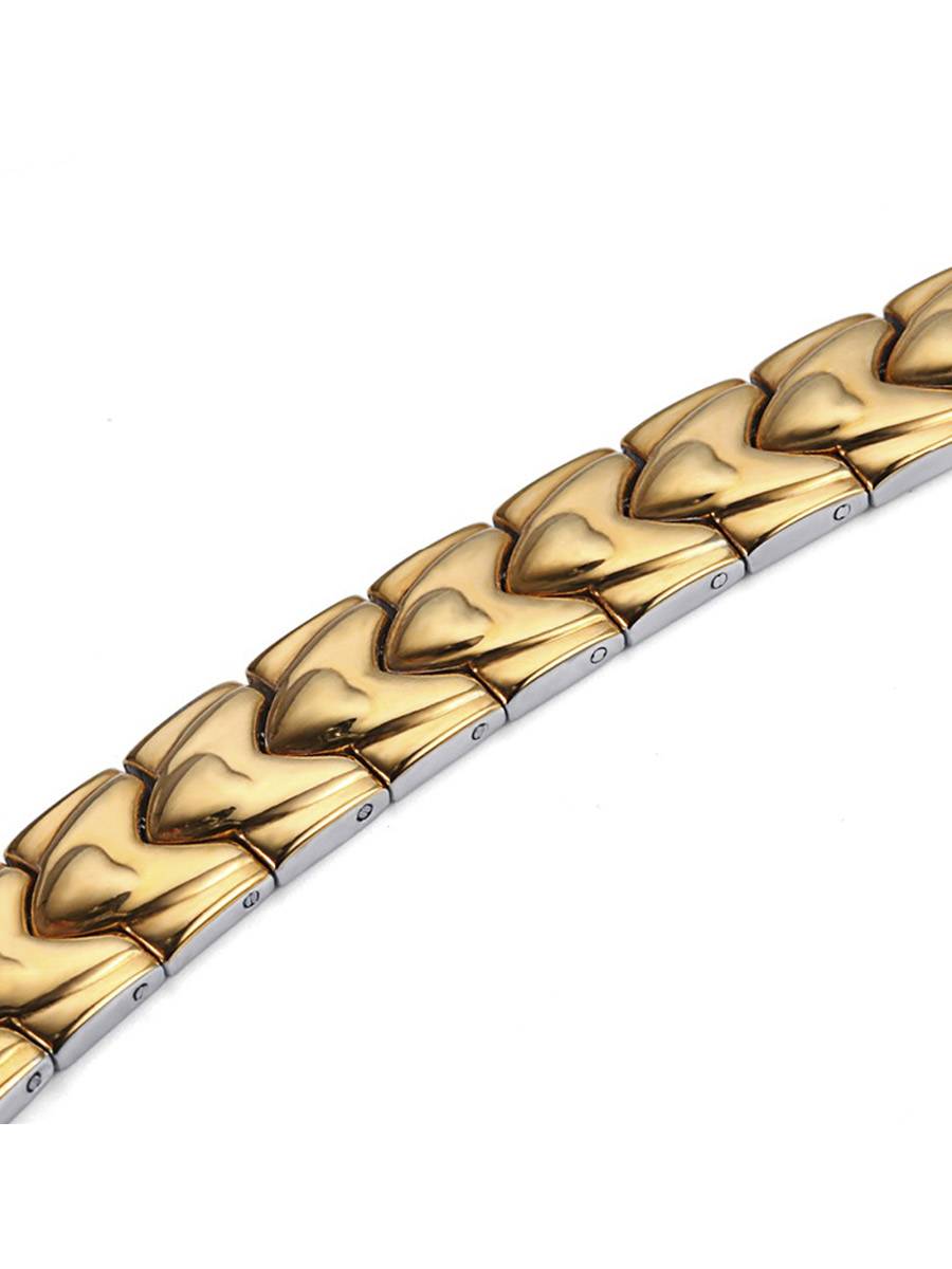 Luxor Сила Дракона Gold – стальной лечебный магнитный браслет на руку от давления женский или мужской аксессуар для красоты и здоровья