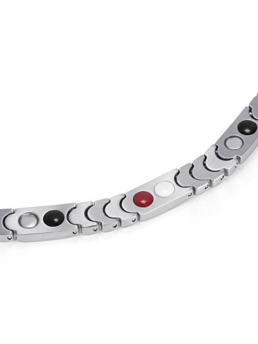 Luxor Индиго - стальной лечебный магнитный браслет на руку от давления женский или мужской энергетический аксессуар для красоты и здоровья