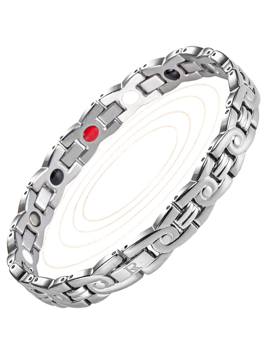 Luxorium Motive Silver женский магнитный браслет от давления, для красоты и гармонии