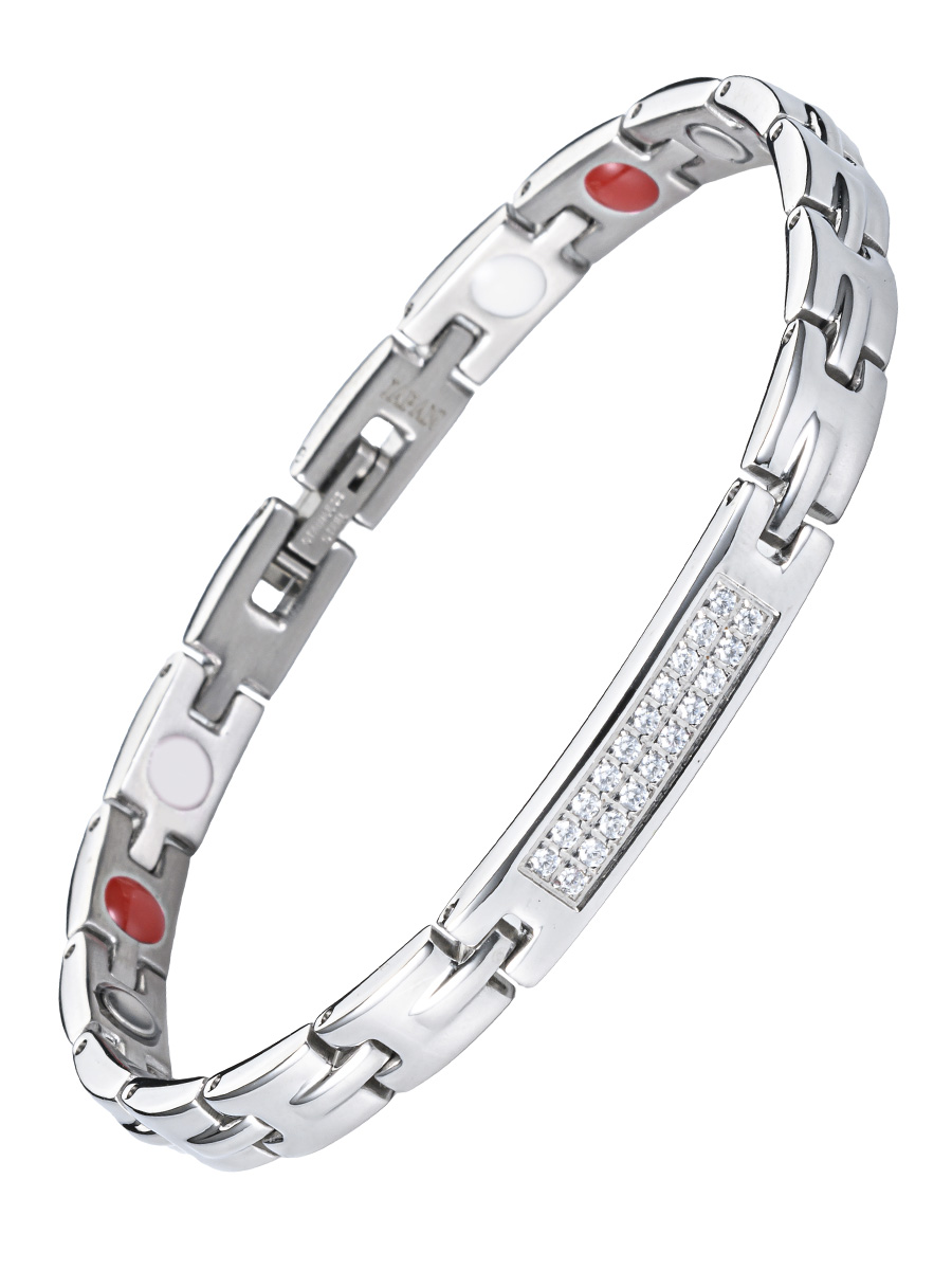 Luxorium Silver Moon – стальной лечебный магнитный браслет на руку от давления женский энергетический аксессуар для красоты и здоровья