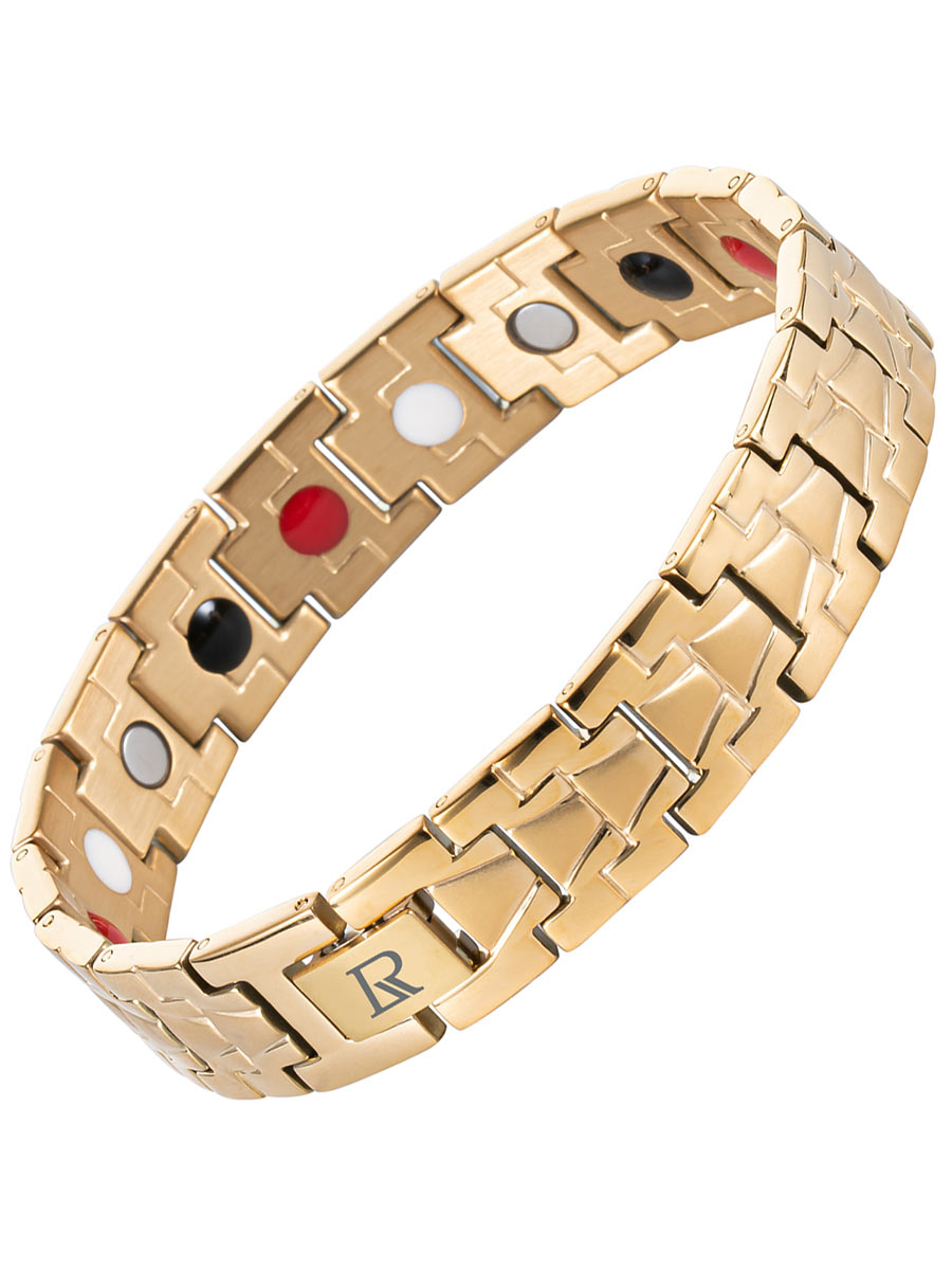 Luxorium Султан Gold - купить лечебный магнитный браслет на руку от давления