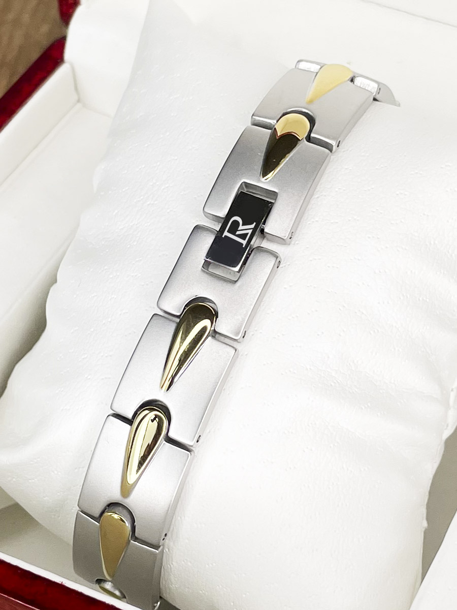Luxorium Аква - стальной лечебный магнитный браслет на руку от давления женский или мужской энергетический аксессуар для красоты и здоровья