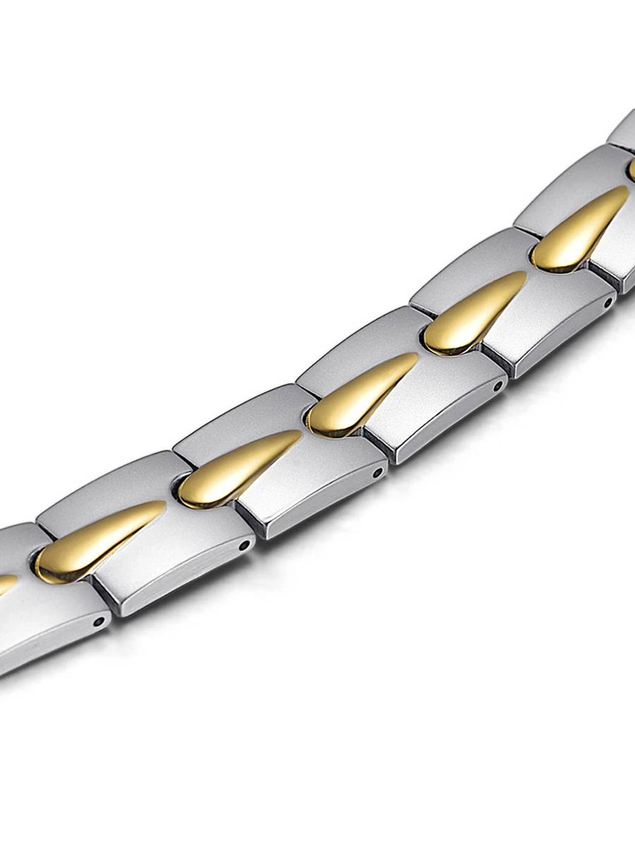 Luxorium Аква – стальной лечебный магнитный браслет на руку от давления женский или мужской энергетический аксессуар для красоты и здоровья