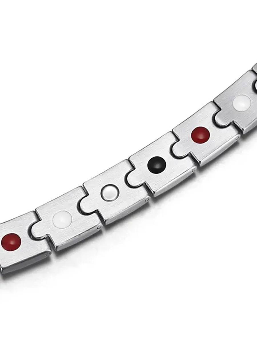 Luxorium Аква – стальной лечебный магнитный браслет на руку от давления женский или мужской энергетический аксессуар для красоты и здоровья