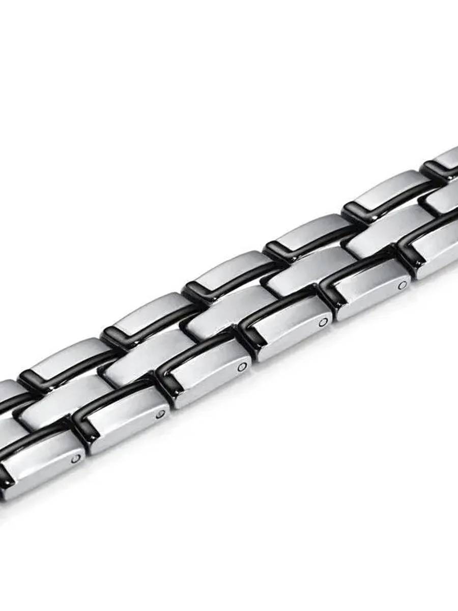Luxor Премьер Black – стальной лечебный магнитный браслет на руку от давления мужской энергетический аксессуар для красоты и здоровья