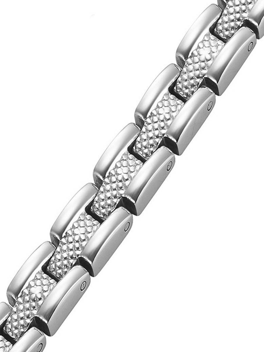 Luxor Noel Silver – стальной лечебный магнитный браслет