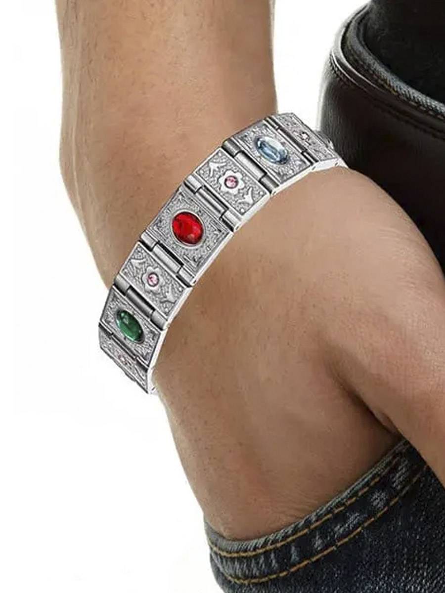 Luxor Кристал - стальной лечебный магнитный браслет на руку от давления женский или мужской энергетический аксессуар для красоты и здоровья
