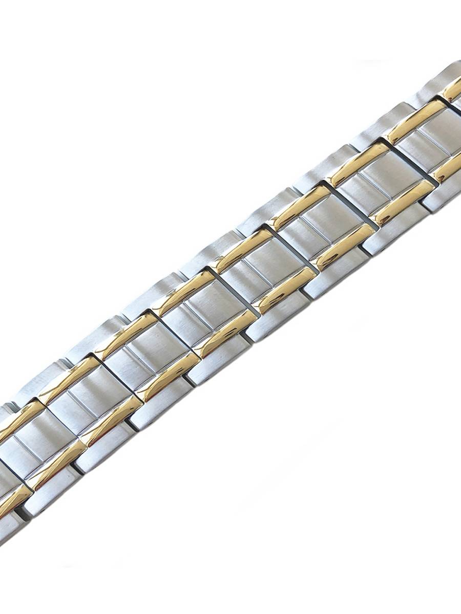 Luxor Альфа Gold - стальной лечебный магнитный браслет на руку от давления мужской энергетический аксессуар для красоты и здоровья