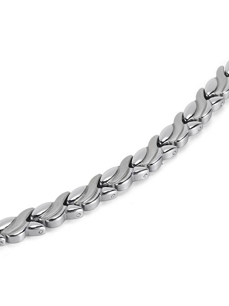 Luxor Персона Silver – стальной лечебный магнитный браслет на руку от давления женский энергетический аксессуар для красоты и здоровья