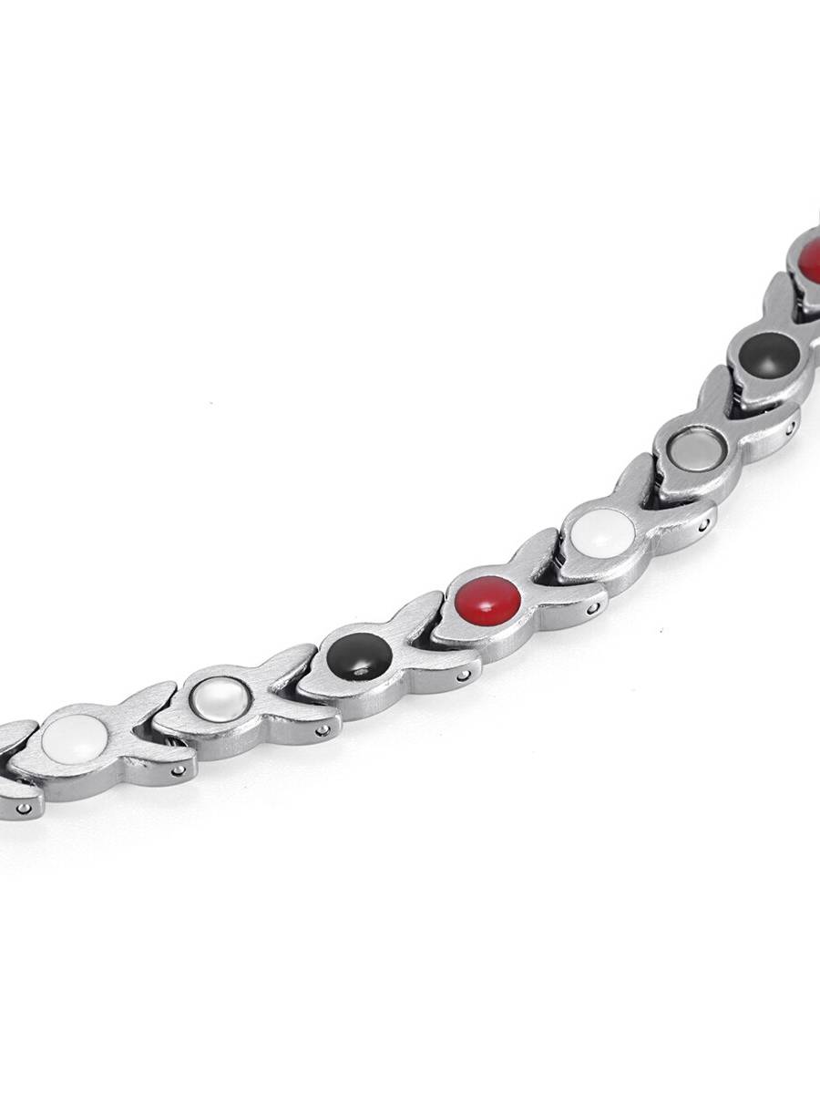 Luxor Персона Silver – стальной лечебный магнитный браслет на руку от давления женский энергетический аксессуар для красоты и здоровья