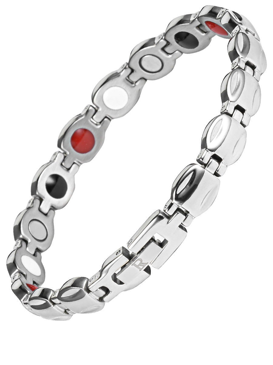 Luxorium Luna Silver - стальной лечебный магнитный браслет на руку от давления женский энергетический аксессуар для красоты и здоровья