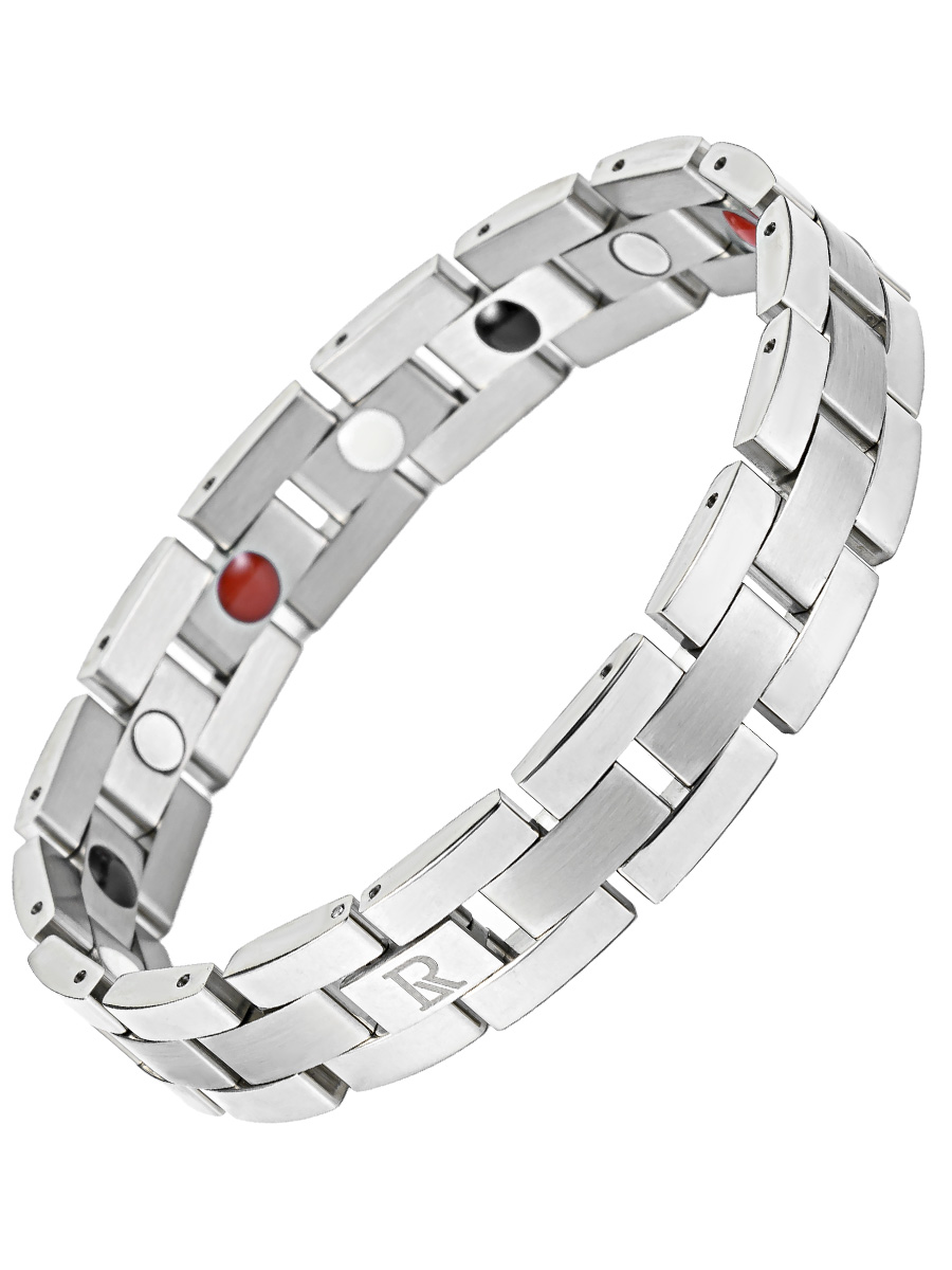 Luxorium Style Silver - стальной лечебный магнитный браслет на руку от давления женский энергетический аксессуар для красоты и здоровья