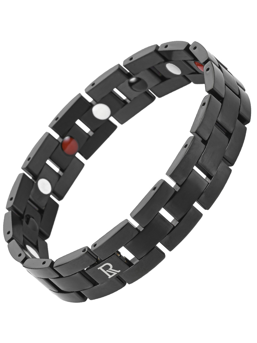 Luxorium Style Black - стальной лечебный магнитный браслет на руку от давления женский энергетический аксессуар для красоты и здоровья