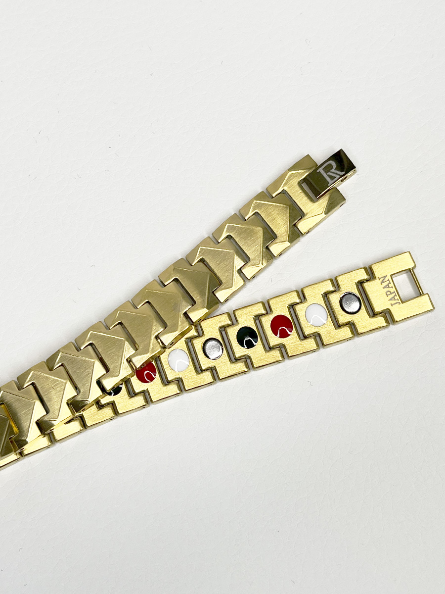 Luxorium Coral Gold - стальной лечебный магнитный браслет на руку от давления мужской энергетический аксессуар для красоты и здоровья