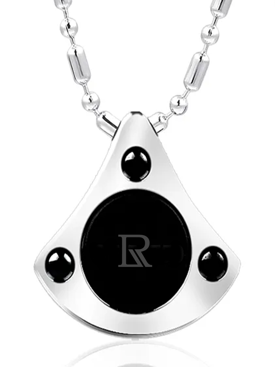 Luxorium Diamond Cone - стальной магнитный кулон с цирконами, энергетическая подвеска талисман на шею